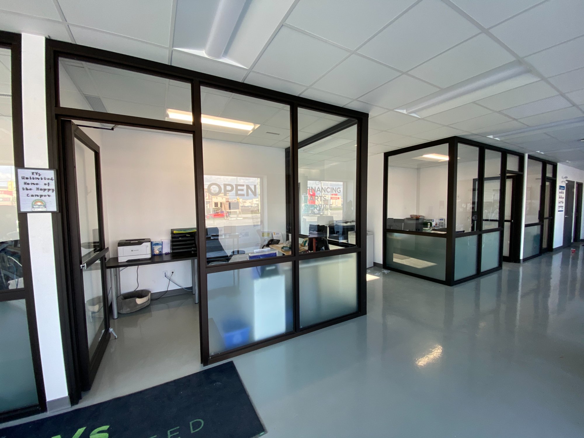Open-plan office interior